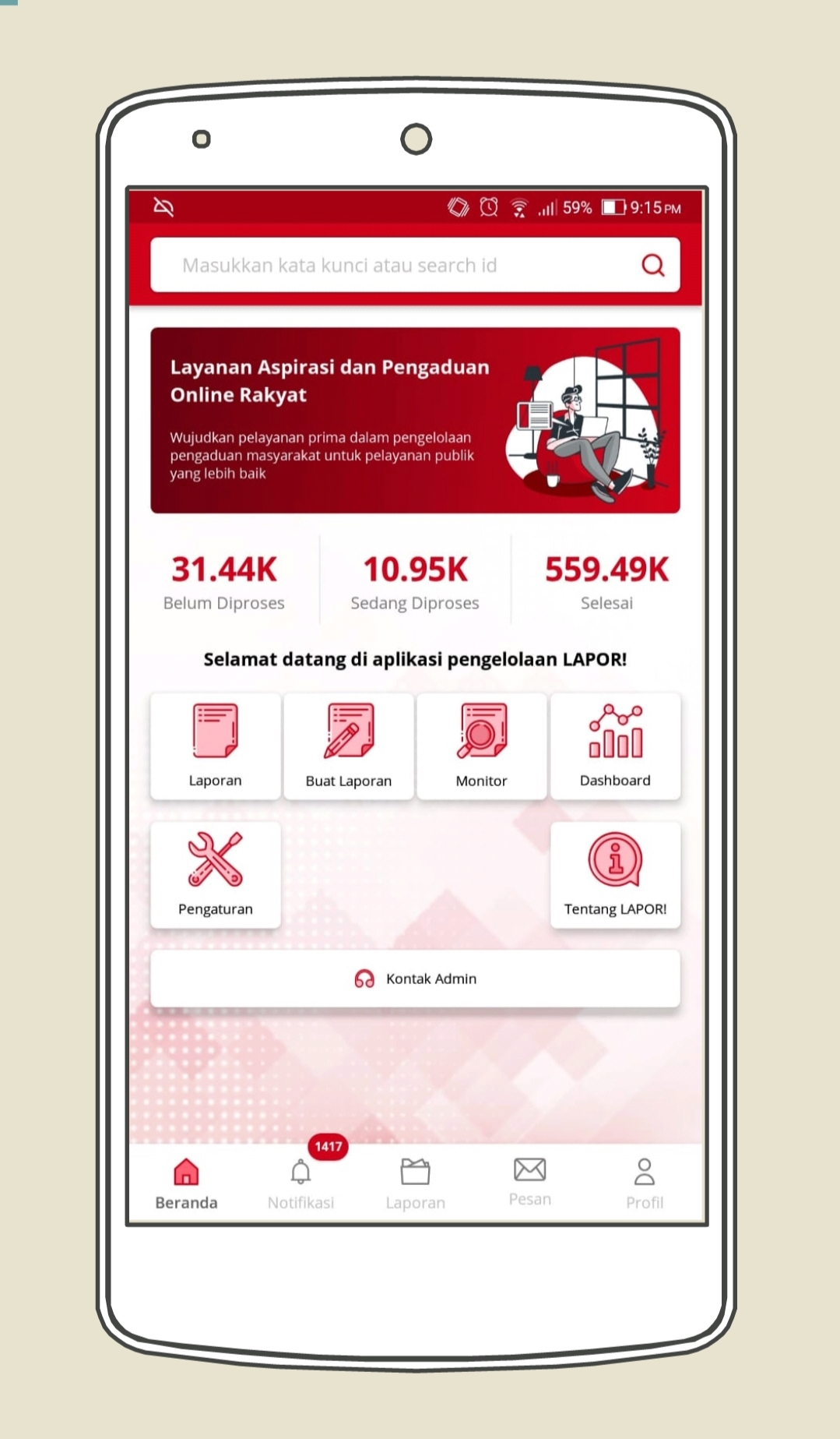 Telah Hadir Aplikasi Mobile LAPOR! Berbasis Android dan IOS